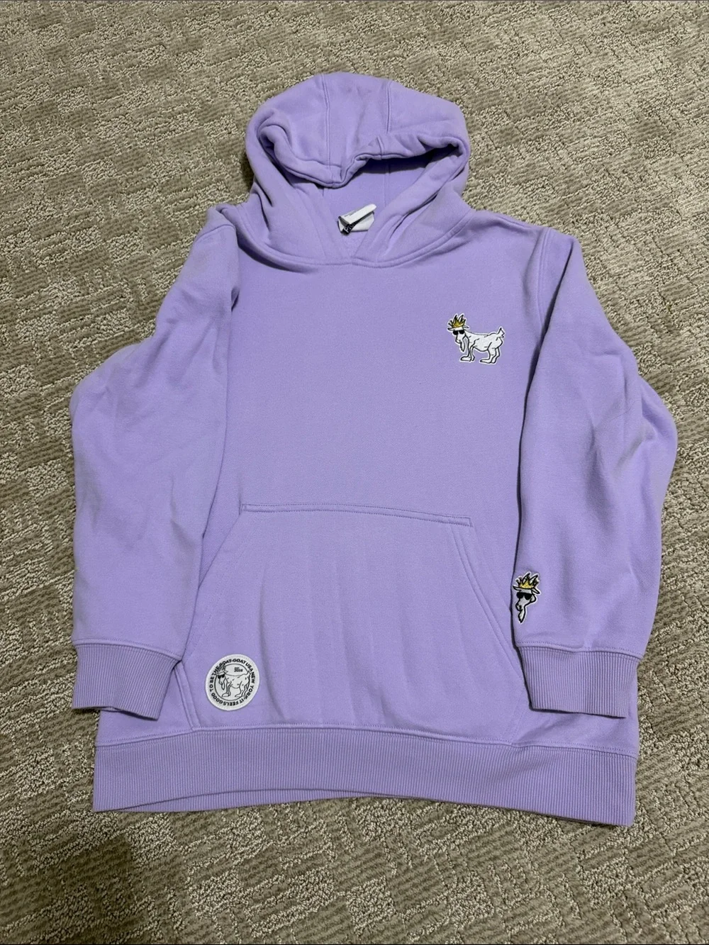 Kids Lavender Hoodie Sweatshirt - Casual Pullover - GOAT USA YXL